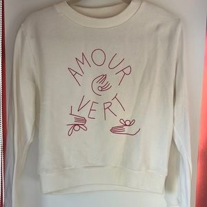 Amour Vert white sweatshirt (no size)
